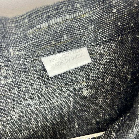 🖤Black Blended Fabric Boho Style Loose Cotton Hippie Peasant Blouse Shirt Top - Picture 8 of 12